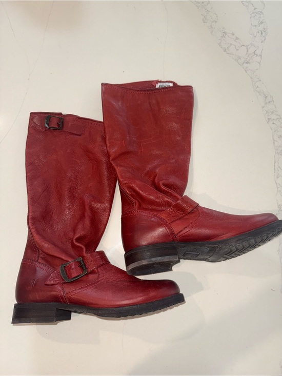 Frye Shoes - FRYE Veronica Slouch Boots with Buckles Size 7.5